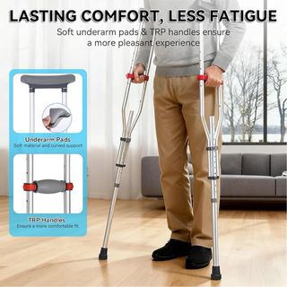 NUEVO! Muletas Axilares (2 Piezas)