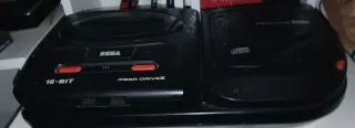 Sega Mega Drive II con Mega CD 2 Nero