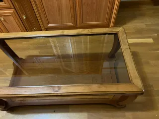Mesa de centro madera y cristal