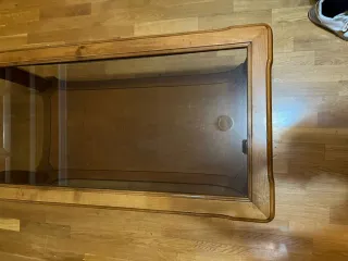 Mesa de centro madera y cristal