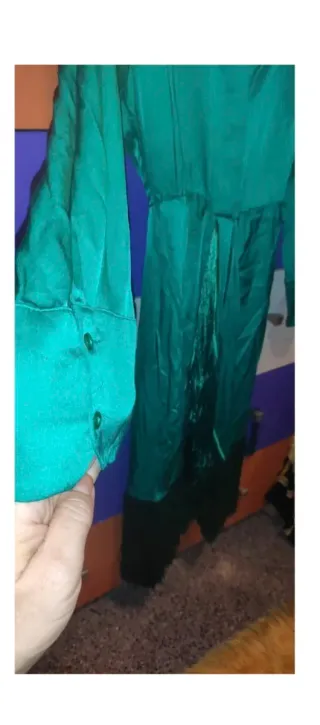 Vestido camisero con flecos