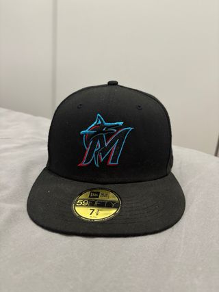 Gorra New Era Marlins Negra