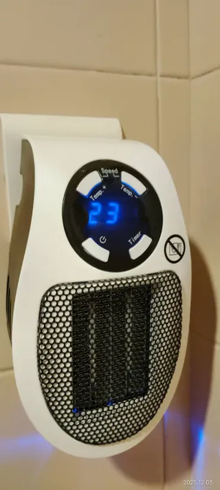 Aquecedor portátil digital 500W digital (kunft)