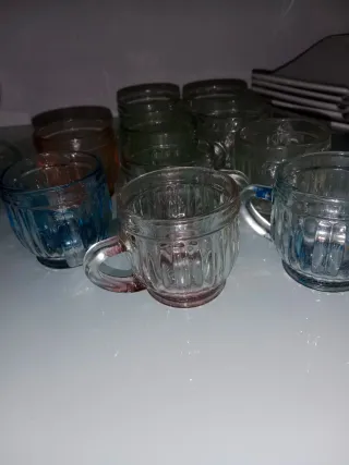 Juego de 10 pocillos de cristal
