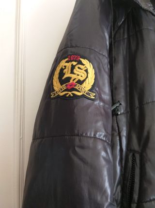 Cazadora Lotto Negra y Multicolor Hombre