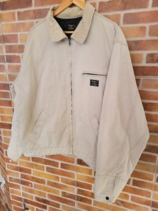Chaqueta Pepe Jeans Beige Cremallera Harrington