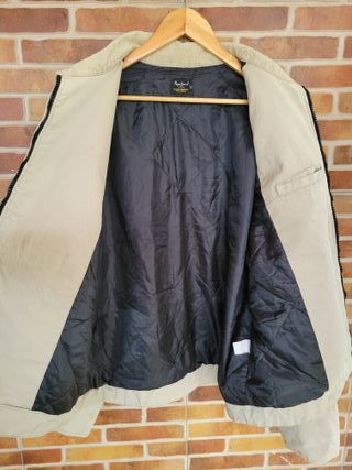 Chaqueta Pepe Jeans Beige Cremallera Harrington