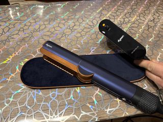 Plancha pelo Dyson Airstrait azul/dorado