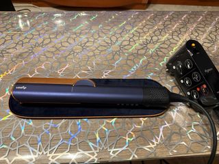 Plancha pelo Dyson Airstrait azul/dorado