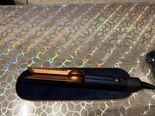 Plancha pelo Dyson Airstrait azul/dorado