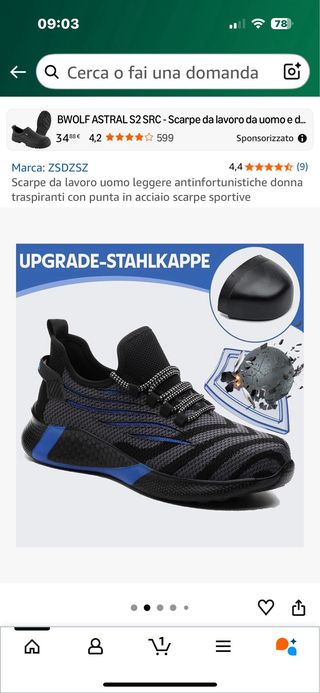 Scarpe antinfortunistiche uomo BWOLF