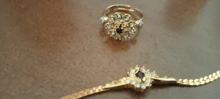 Conjunto Anillo y Pulsera Flor