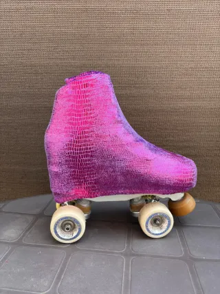 Cubrepatines Morado/Rosa Brillo