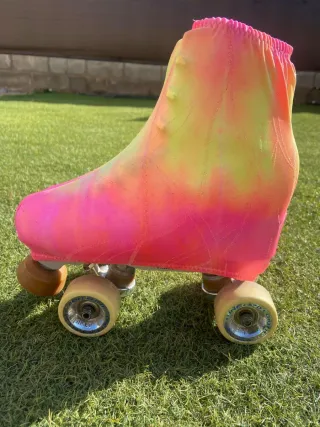 Cubrepatines Tie-Dye Rosa y Amarillo