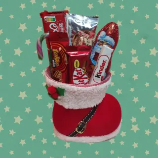 Bota Navideña con Chocolates Variados