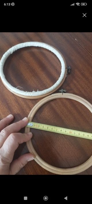 Bastidores de bordar de madera