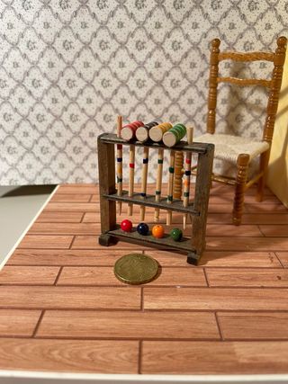Set Croquet Bambola Casa Legno