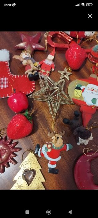 Lote adornos árbol navideño