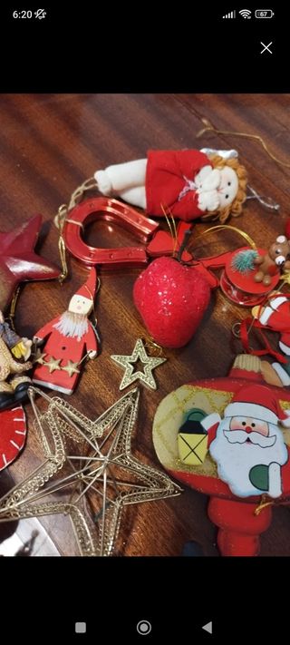 Lote adornos árbol navideño