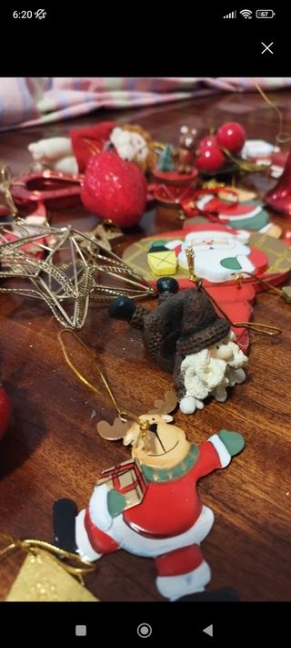 Lote adornos árbol navideño