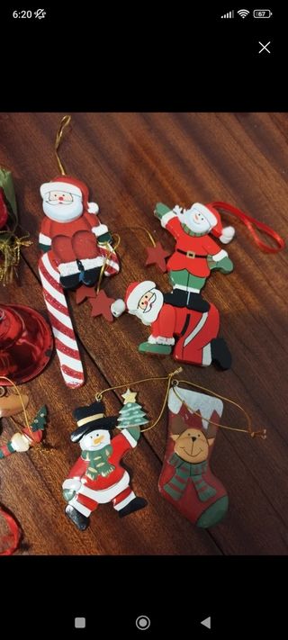 Lote adornos árbol navideño