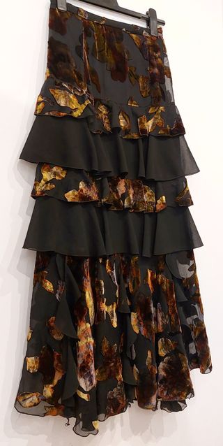 Falda de fiesta boho chic talla 42 como nueva