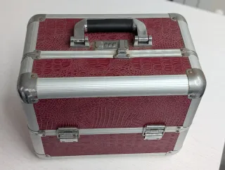 Maletín Joyería Bisutería Rojo y Plata