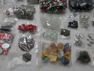 Maletín Joyería Bisutería Rojo y Plata