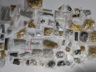 Maletín Joyería Bisutería Rojo y Plata