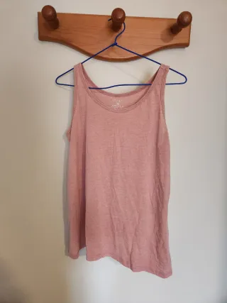 Camiseta sin mangas rosa talla M