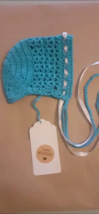 Cappellini uncinetto neonato in cotone