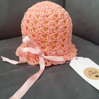 Cappellini uncinetto neonato in cotone