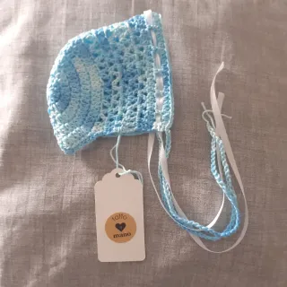 Cappellini uncinetto neonato in cotone