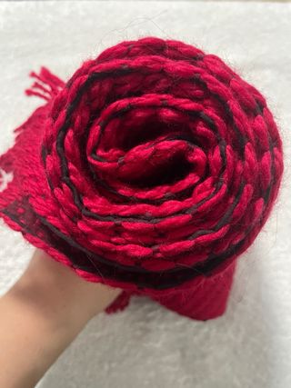 Sciarpa Louis Vuitton Monogram Rossa