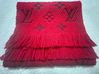 Sciarpa Louis Vuitton Monogram Rossa