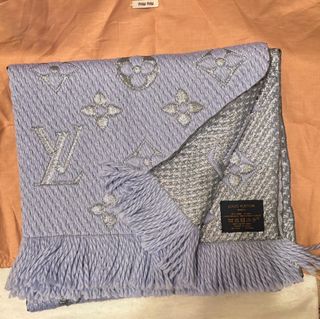 Louis Vuitton Logomania Sciarpa Lana Rossa