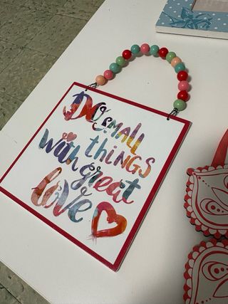 Set de Cuadros Decorativos Corazón y Flores