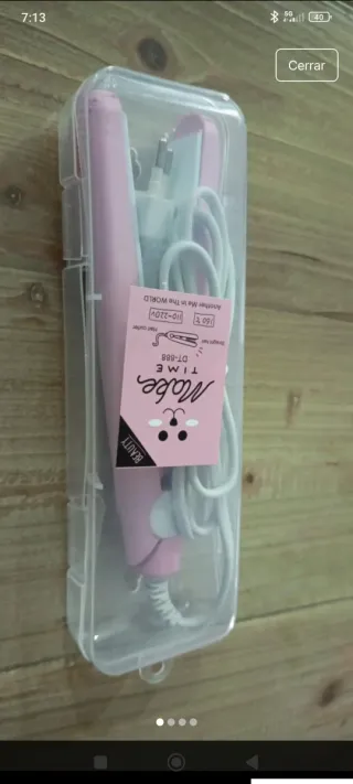 Mini plancha rosa Make TIME