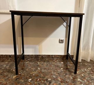 Mesa de ordenador madera y metal