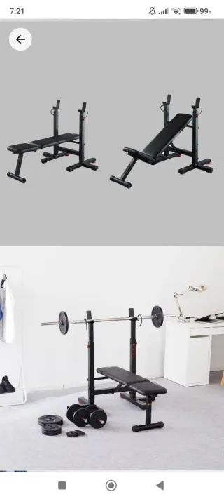 Banco de musculación plegable Corength