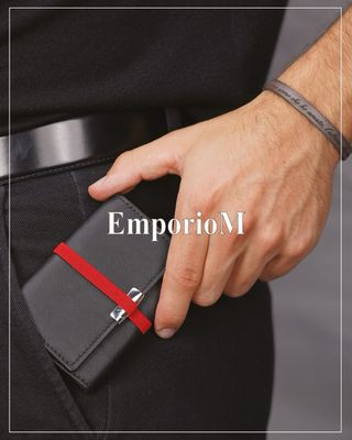 Mini portafoglio uomo nero