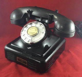 Teléfono Antiguo Standard Eléctrica CTNE Negro