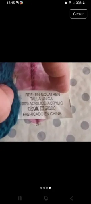 Gorro y bufanda de punto azul