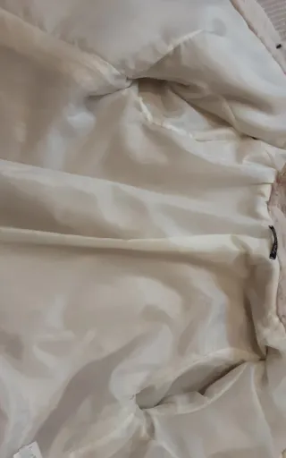 Giacca donna ecopelliccia beige