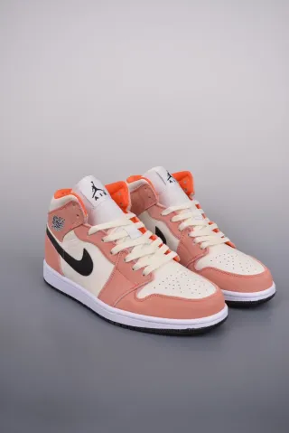 Zapatillas Nike Air Jordan 1 Mid Rosa/Blanco