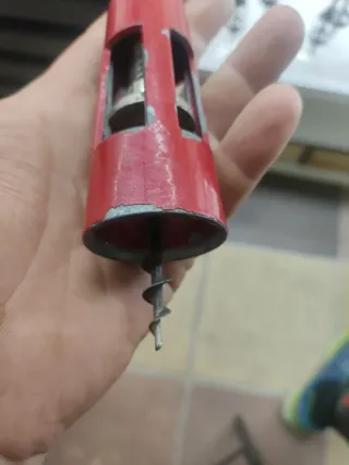 Sacacorchos Italiano Rojo Metal