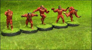 Equipo Pintado Futbol Fantasía Humano