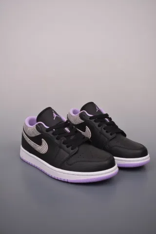 Nike Air Jordan 1 Low Negras y Moradas