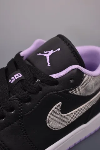 Nike Air Jordan 1 Low Negras y Moradas