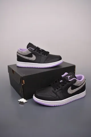 Nike Air Jordan 1 Low Negras y Moradas